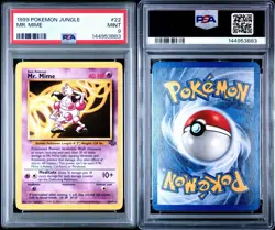 1999 Pokemon Jungle Mr. Mime #22 PSA 9 MINT - Image 3