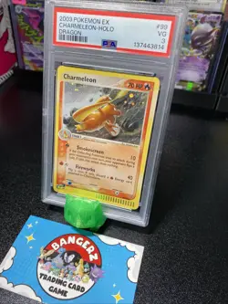 VINTAGE SECRET RARE Charmeleon HOLO 2003 Pokemon EX Dragon #99/97 PSA 3 VG - Image 2