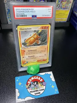 VINTAGE SECRET RARE Charmeleon HOLO 2003 Pokemon EX Dragon #99/97 PSA 3 VG - Image 3