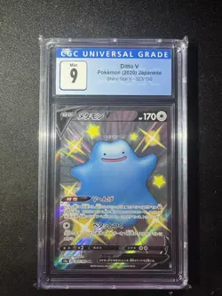 Pokemon Ditto V SV118/SV122 Shining Fates: Shiny Vault Holo CGC 9 - Image 1