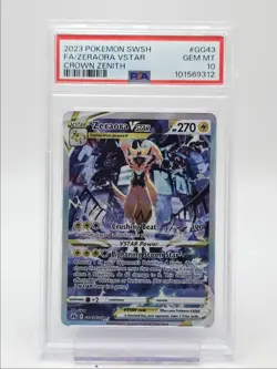 ZERAORA VSTAR 2023 POKEMON SWSH GALARIAN GALLERY RARE GG43/GG70 PSA 10 Q4444 - Image 1