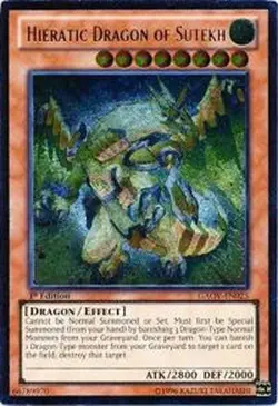 Yugioh - Hieratic Dragon of Sutekh (1st Edition) - GAOV-EN025 (P) - Image 1