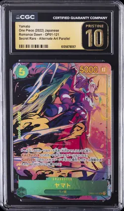 2022 ONE PIECE JAPANESE ROMANCE DAWN ALT ART #OP01-121 YAMATO CGC 10 PRISTINE - Image 1