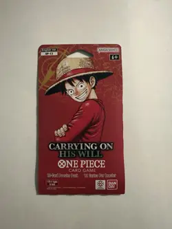One Piece Carrying On His Will OP-13 Sleeved Booster Pack.NEW SEALED - Image 1