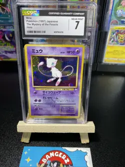 1997 Pokemon Japanese Fossil #151 Mew-Holo Card CGC 7 Near Mint Vintage WOTC - Image 4