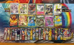 Pokemon Card Lot Full Art Alt Art Fire Charizard Swapert Pikachu 35 Cards - Image 1