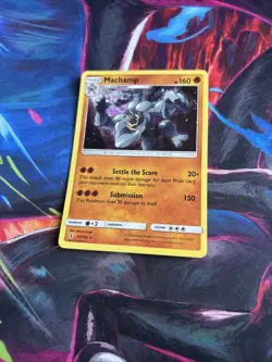 Machamp Holo Rare NM 65/145 Sun & Moon - Guardians Rising Pokemon Card - Image 1