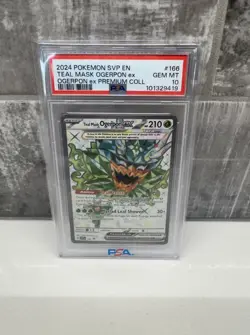 Pokemon Teal Mask Ogerpon ex 166 Sv: Scarlet & Violet Promo Cards Holo PSA 10 - Image 1