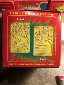 pokemon cards “Lot Of 6” Limited Edition 23k Gold Plated Trading Cards - Image 3