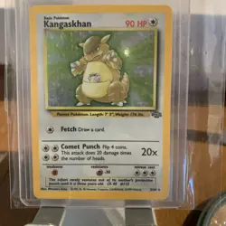 Pokemon Kangaskhan Jungle 5/64 90 HP Holo Rare 1999 Wizards Card - Image 1