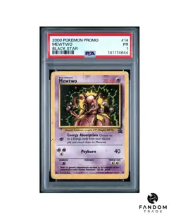 PSA 1 PR Mewtwo Black Star Promo #14 Pokemon Card 2000 POP 75 - Image 1