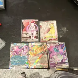 Pokemon Holo Art EX Team Rocket Lot Mewtwo, Persian, Nidoking 5 Card - Image 1