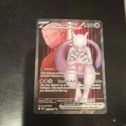 Pokemon Holo Art EX Team Rocket Lot Mewtwo, Persian, Nidoking 5 Card - Image 2