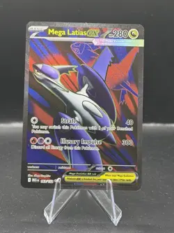 Pokemon TCG Mega Latias EX Full Art Ultra Rare Card 163/132 Mega Evolution - Image 1