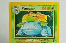 Pokemon card TCG Venusaur 18/130 Holo Rare Base Set 2 2000 English MP - Image 2