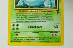 Pokemon card TCG Venusaur 18/130 Holo Rare Base Set 2 2000 English MP - Image 3
