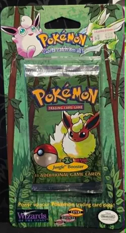 Empty Pokemon Jungle Blister Pack Booster Opened Vintage - No cards - Image 1