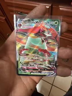 Pokemon TCG Orbeetle VMAX 021/185 Swsh04 Vivid Voltage Ultra Rare Holo Card - Image 1