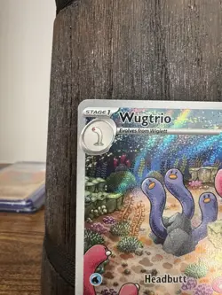 Pokemon Wugtrio 224/091 SV: Paldean Fates Illustration Rare Holo English Card - Image 2