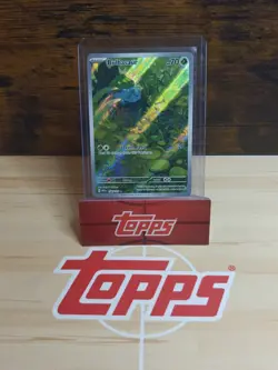 Bulbasaur Full Art Holo IR Scarlet & Violet Illustration Card 166/165 Rare 151 M - Image 1