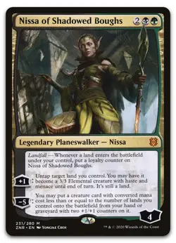 Nissa of Shadowed Boughs #231 (NM) Zendikar Rising ZNR Magic MTG - Image 1