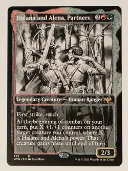 Halana and Alena, Partners (Showcase) #325 (NM) Crimson Vow Magic MTG FREE SHIP - Image 1