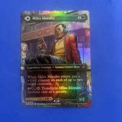 MTG Miles Morales (0200) (Borderless) Foil NM Marvel's Spider-Man Magic 200 - Image 3