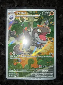 Pokemon Stamped Pokemon Center Tyrunt 070 Perfect Order Pack Fresh - NM - Image 1