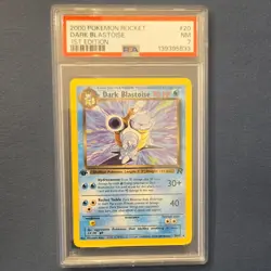 Pokemon Team Rocket Dark Blastoise 1st Edition Rare #20/82 PSA 7 2000 - Image 1