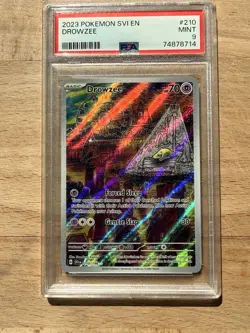 Pokemon TCG SV01: Scarlet & Violet Drowzee Illustration Rare 210/198 PSA 9 Holo - Image 1