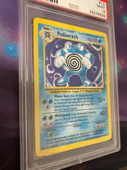 Pokemon TCG Poliwrath Base Set 13/102 Unlimited Holo Foil PSA 9 MINT *CCGHouse* - Image 2