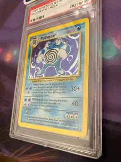 Pokemon TCG Poliwrath Base Set 13/102 Unlimited Holo Foil PSA 9 MINT *CCGHouse* - Image 3