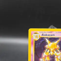 Pokemon TCG Alakazam Base Set 1/102 Holo Unlimited Holo Rare Card Vintage WOTC - Image 2