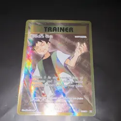 Pokemon Brock's Grit Evolutions Ultra Rare Full Art Holo Trainer 107/108 - Image 1