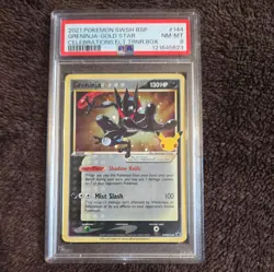 PSA 8 - Greninja Gold Star SWSH144 - Celebrations Promo - Pokemon TCG - NM-MT 8 - Image 1