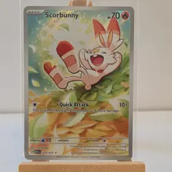 Pokemon TCG Scorbunny Full Art Rare Holo ASC 225/217 Basic 70HP 10+Atk 2026 - Image 2