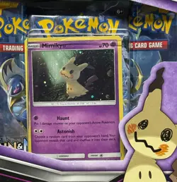 Pokemon TCG Mimikyu Pin Collection Box Sealed 3 x Booster Packs Promo Card + Pin - Image 3