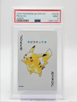 PIKACHU 2000 POKEMON SILVER PLAYING CARD JOKER #025B PSA 9 Q4444 - Image 1