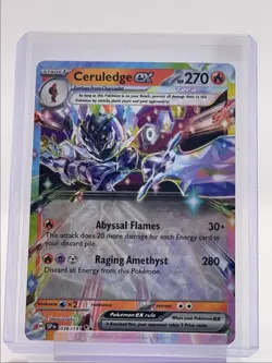 CERULEDGE EX 2024 POKEMON SURGING SPARKS DOUBLE RARE B 036/191 Q3384 - Image 1