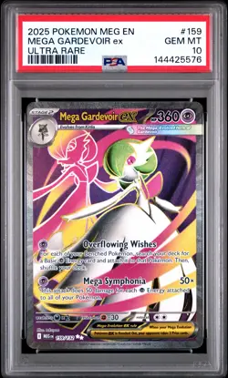 2025 POKEMON MEG EN-MEGA EVOLUTION ULTRA RARE #159 MEGA GARDEVOIR EX PSA 10 - Image 1