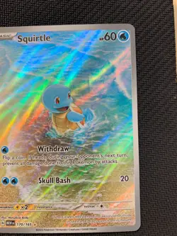 Squirtle 170/165 Illustration Rare Pokemon Card - S&V 151 set - NM - Image 3