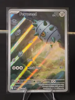 Pokemon Ferroseed - Illustration Rare Holo SV: White Flare 2025 148/086 NM - Image 1