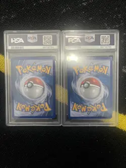 PSA 7 Suicune & Entei Legend (Top & Bottom) Holo #94 #95 Unleashed 2010 - Image 2