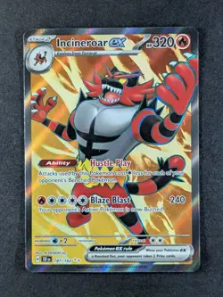 2024 Pokemon INCINEROAR EX #187/162 Temporal Forces Ultra Rare English - Image 1
