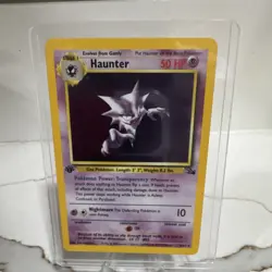 Pokemon TCG Haunter Fossil 6/62 Holo Rare 1st Edition 50 HP 1999 - Image 1