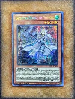 Yugioh Dogmatika Ecclesia, the Virtuous MP21-EN101 Secret Rare 1st Ed NM - Image 1