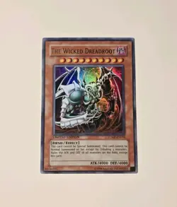 Yugioh The Wicked Dreadroot JUMP-EN018 Shonen Jump Promo Ultra Rare MP - Image 1