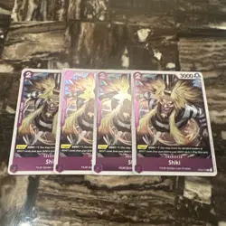 FULL PLAYSET: Shiki OP02-075 One Piece Paramount War Foil x4 - Image 1