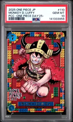 2025 ONE PIECE JAPANESE PREMIUM COLLECTION-OP DAY'25 #110 MONKEY D. LUFFY PSA 10 - Image 1