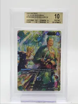 RORONOA ZORO 2026 ONE PIECE THE AZURE SEA'S SEVEN SP RARE BGS 10 Q4444 - Image 1
